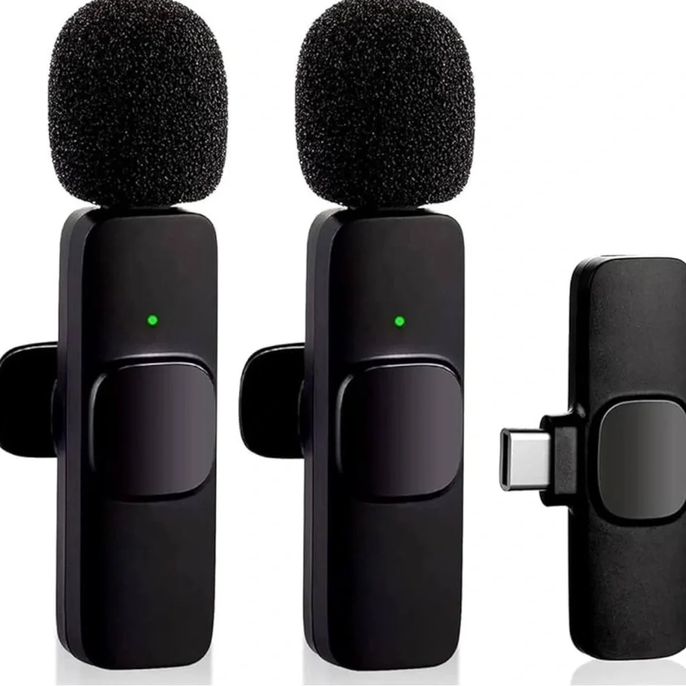 Wireless Lavalier Microphone Set with USB-C Receiver